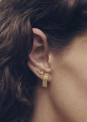 Pietra earrings Forgyldt Maanesten 